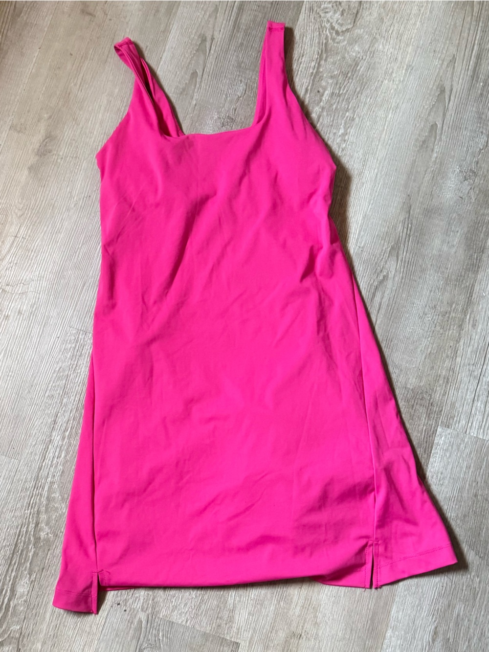 Small Old Navy Bright Pink Woman’s Sports dress with built in shorts and bra